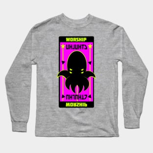 Worship Cthulhu Propaganda Poster Long Sleeve T-Shirt